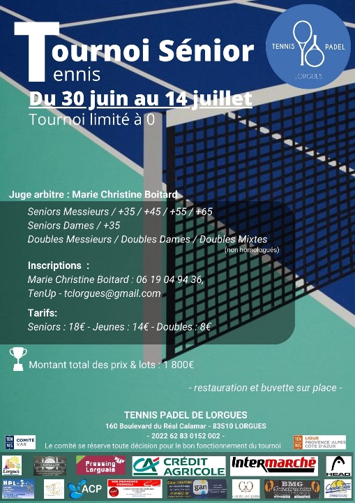 Tournoi de tennis de Lorgues - Juin 2022